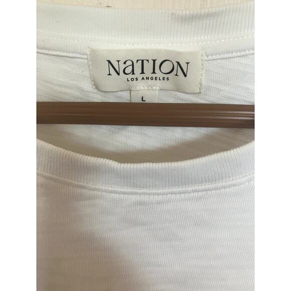 NATION Los Angeles Oran Grommet Muscle Tee Tank Top w Grommets Size Large L Top - Picture 4 of 7